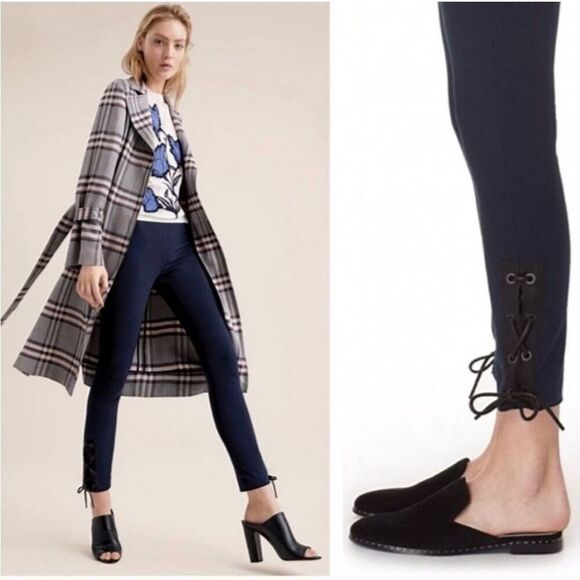 rag & bone Pants - Rag & bone navy Simone lace up pants womens Sz 6